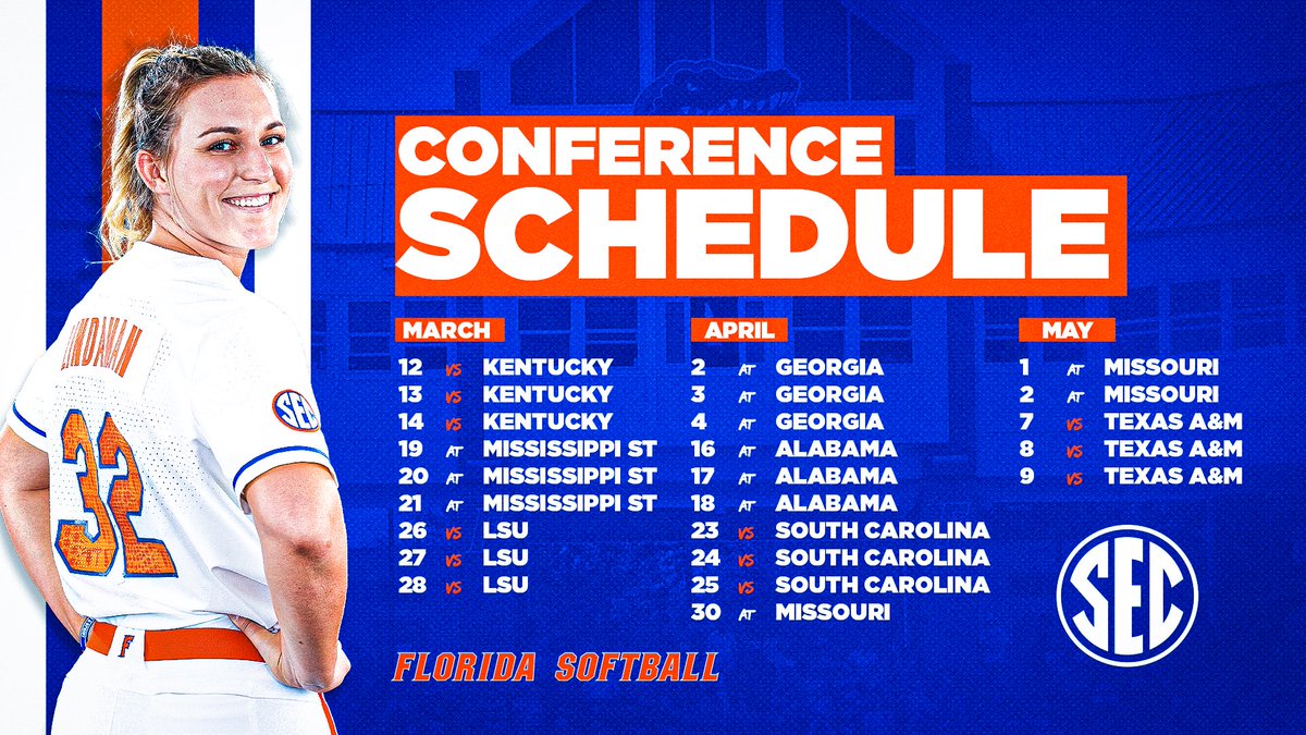 Gator Softball Schedule W4GVL